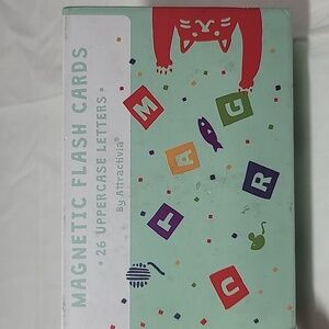 Attractivia Magnetic Big Alphabet ABC Flash Cards Upper Case 26 Letters